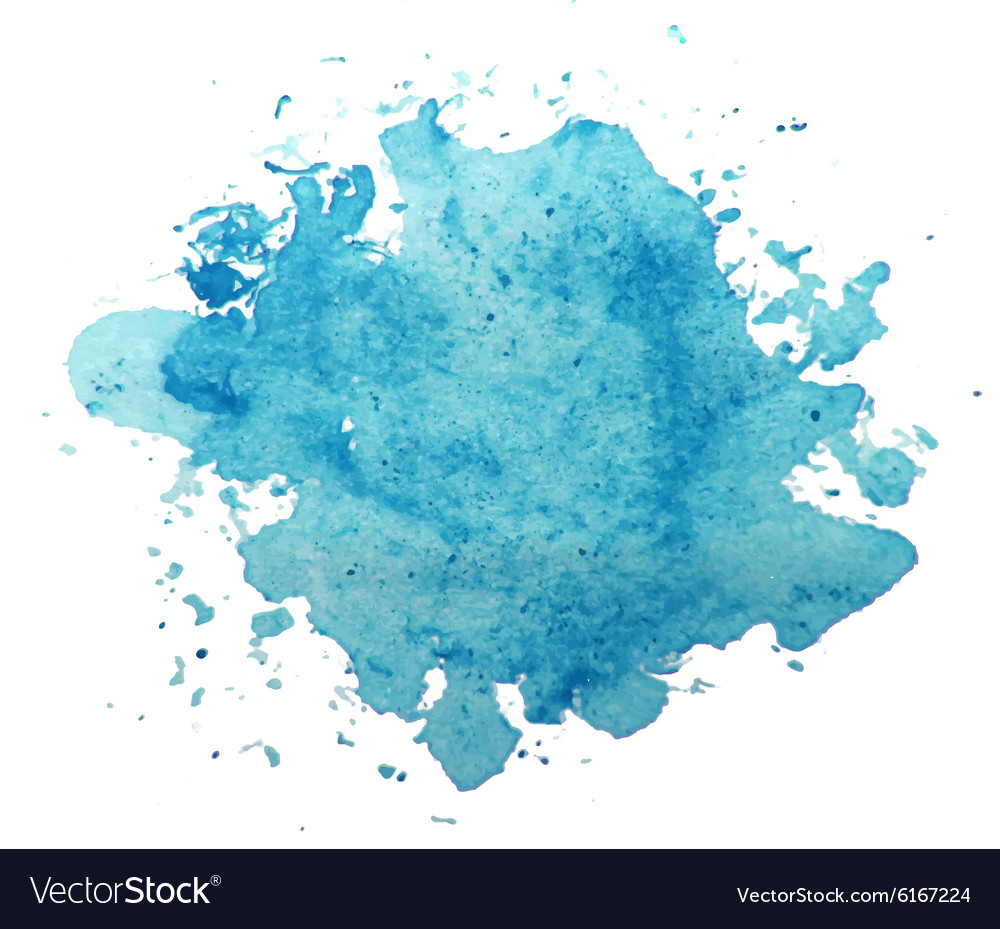 Abstract blue watercolor background Royalty Free Vector