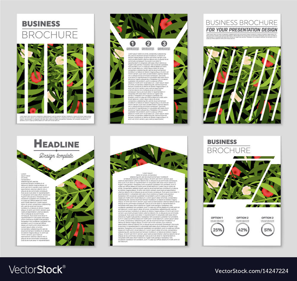 Abstract layout background set for art