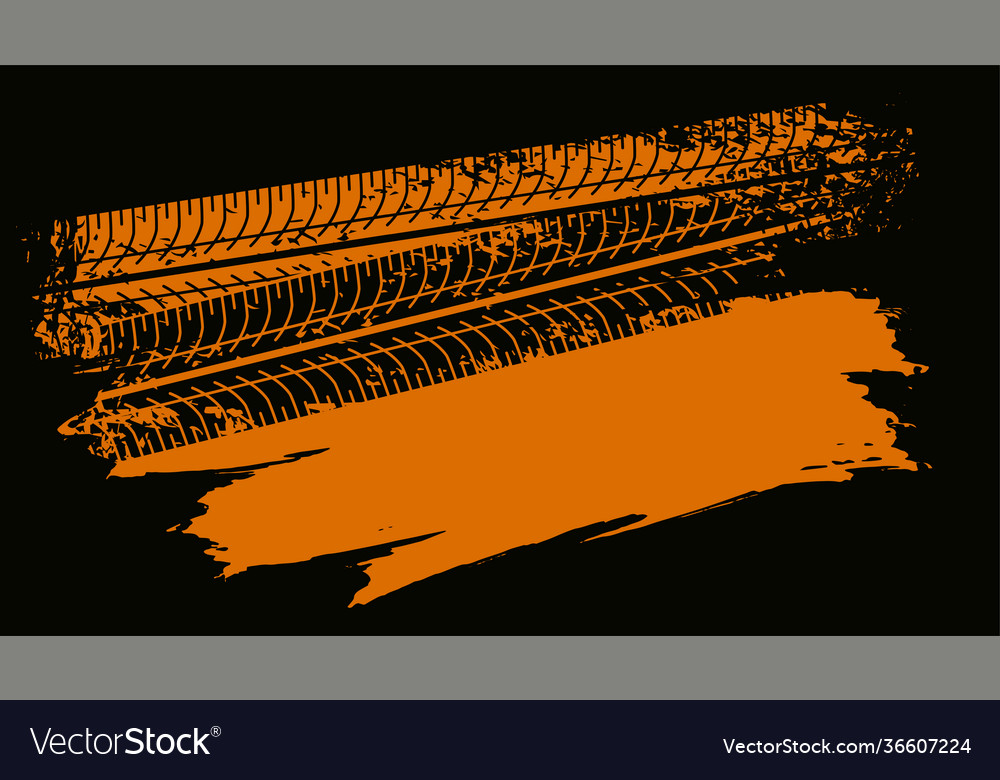 Abstract tire track marks background design Vector Image