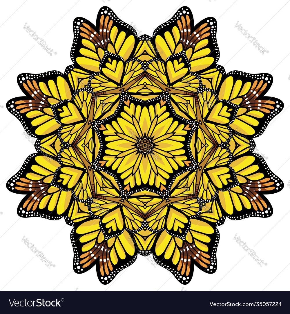 Beautiful circular background fractal image