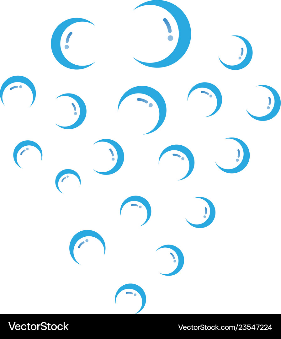Bubbles water Royalty Free Vector Image - VectorStock