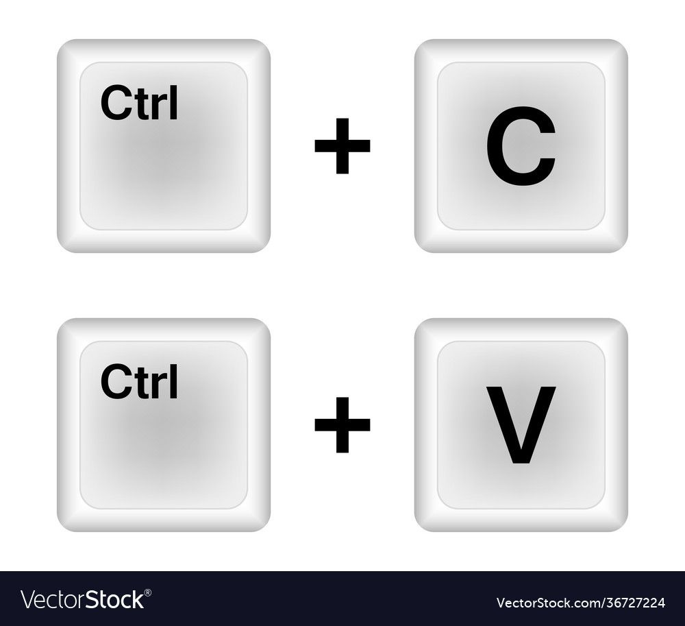 Strg C und Strg V Tasten