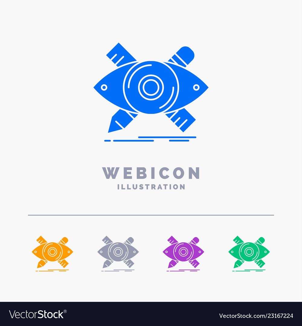 Design designer sketch tools 5 color glyph web