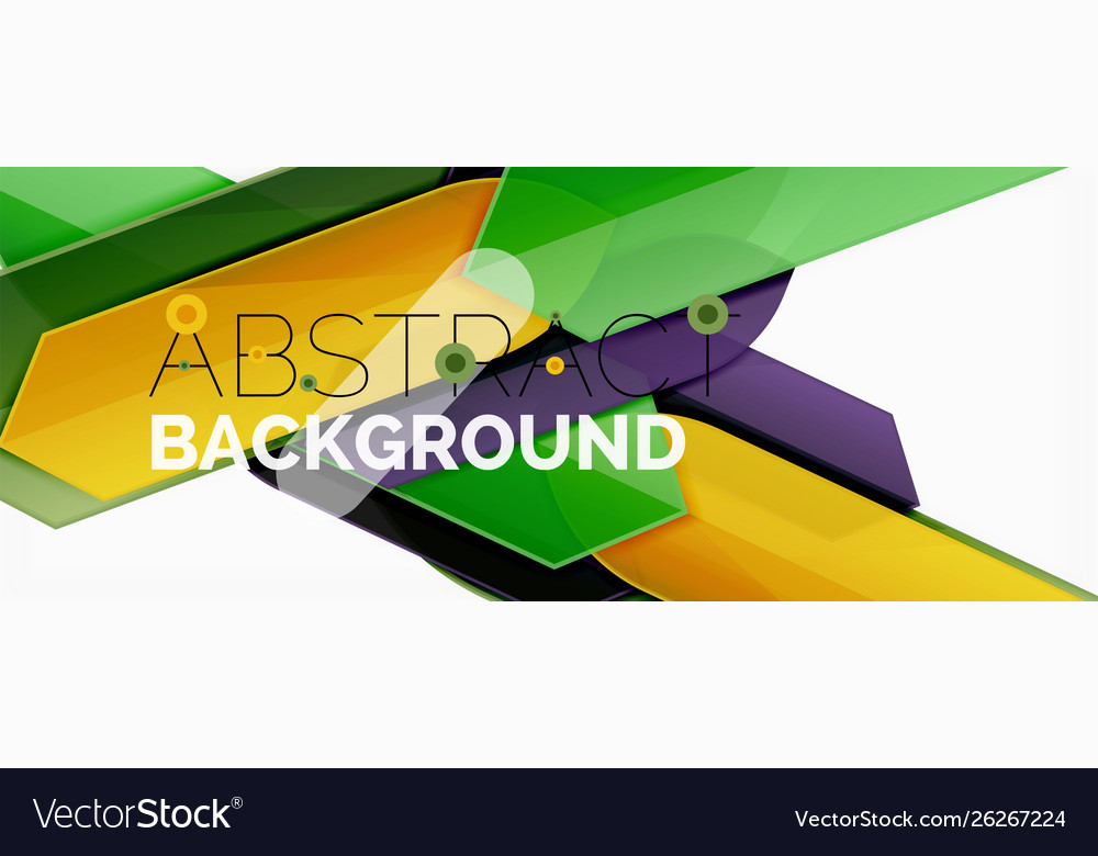 Geometric abstract background dynamic shapes Vector Image