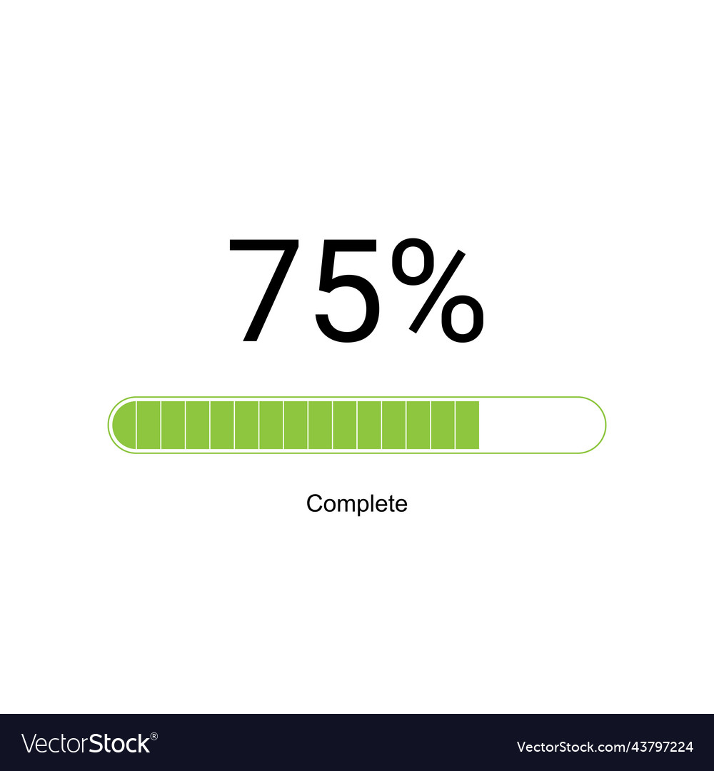 Loading bar progress icons load sign green
