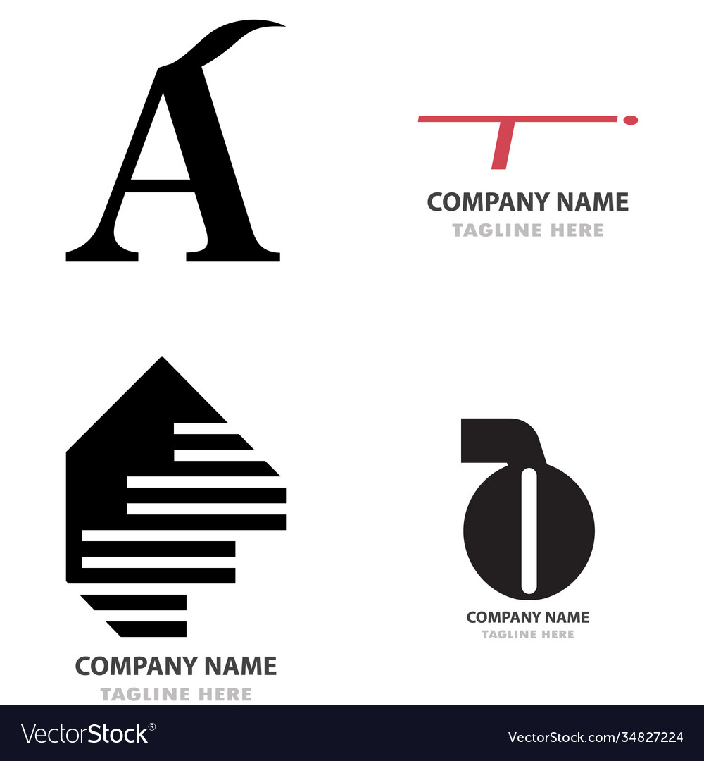 Logo bundle coorporate awesome modern concept