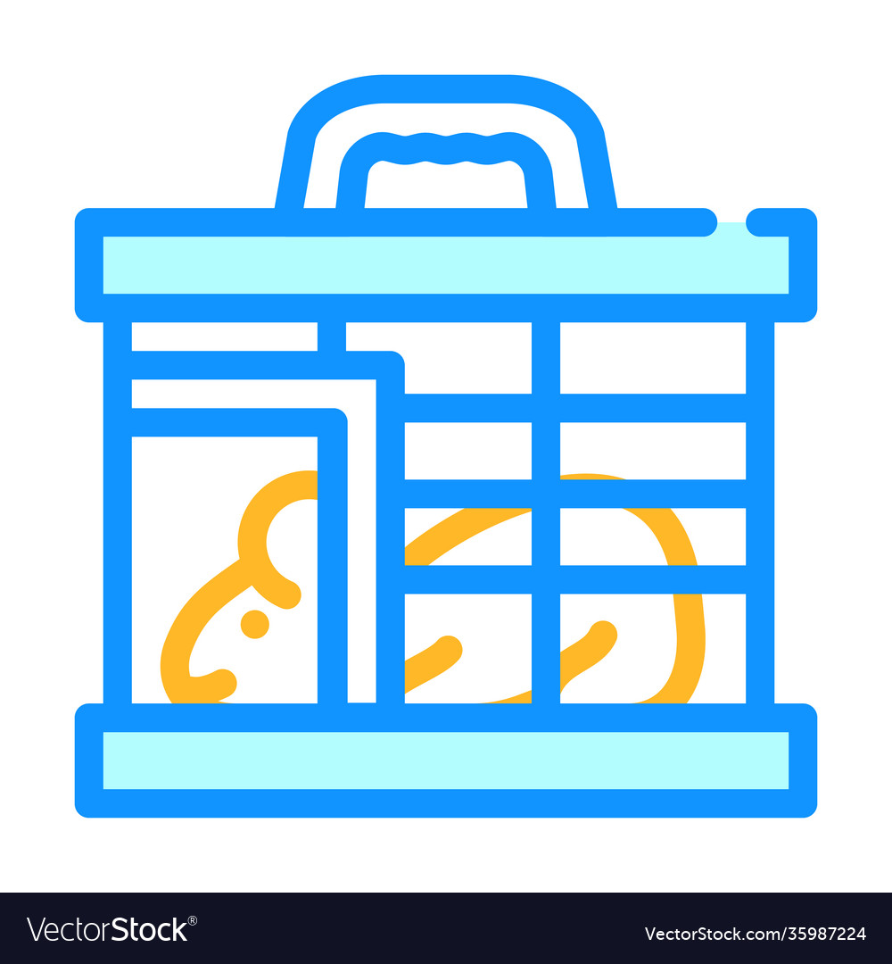 Mouse for testing vaccine color icon