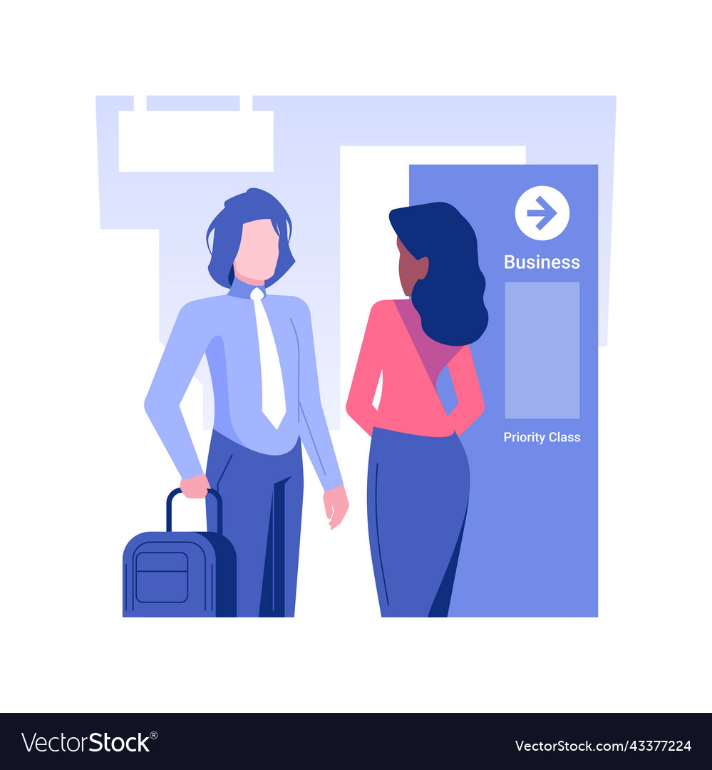 Priority line isolated concept vector image Priority line isolated concept