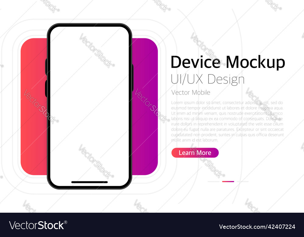 Smartphone blank screen modern design device Vector Image