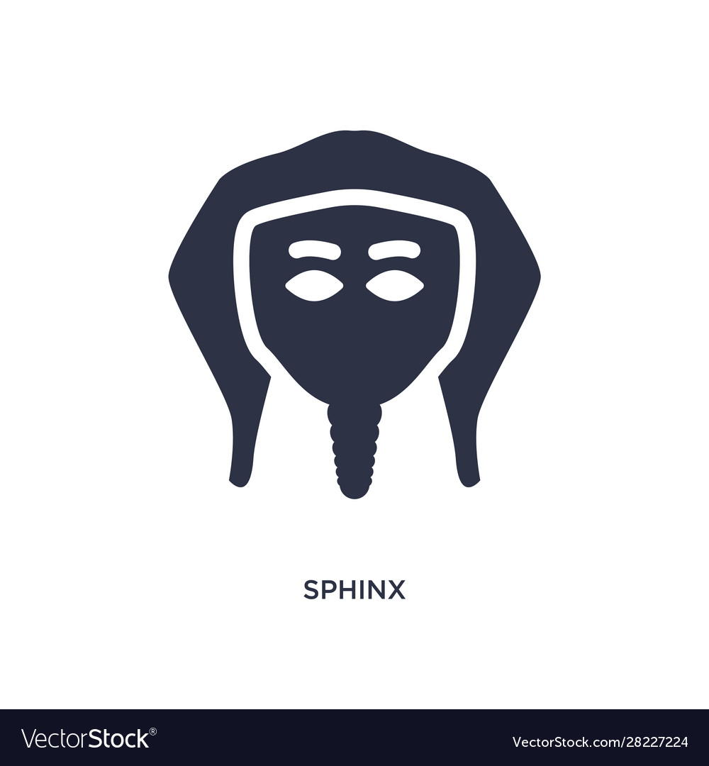 Sphinx icon on white background simple element
