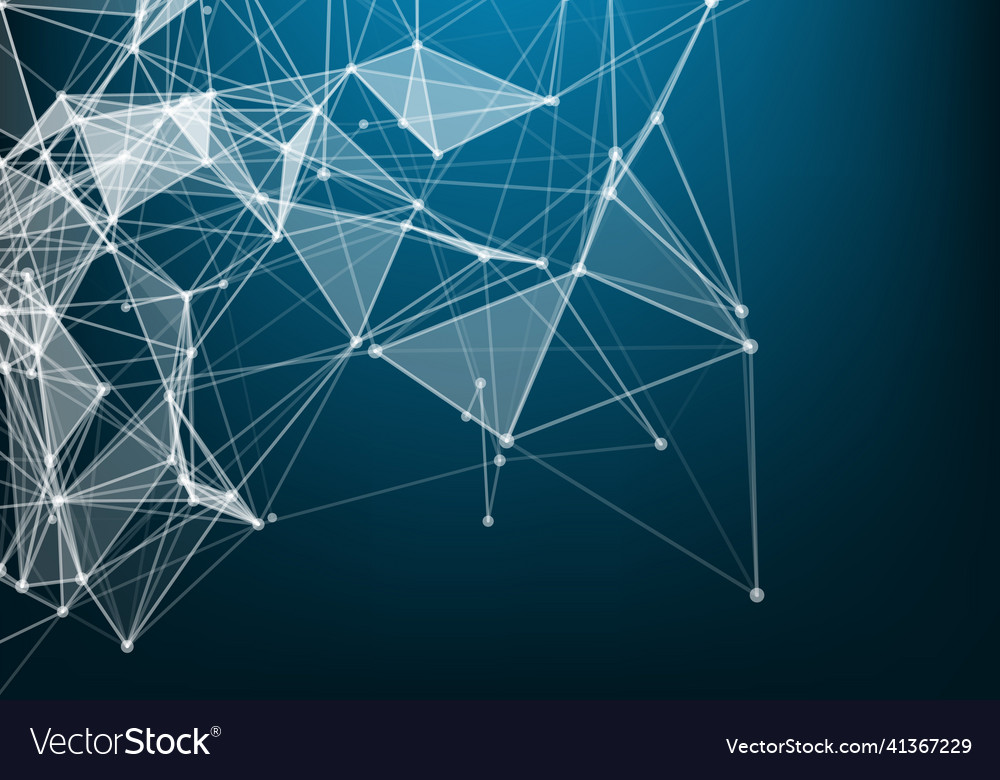 Abstract connection dots technology background