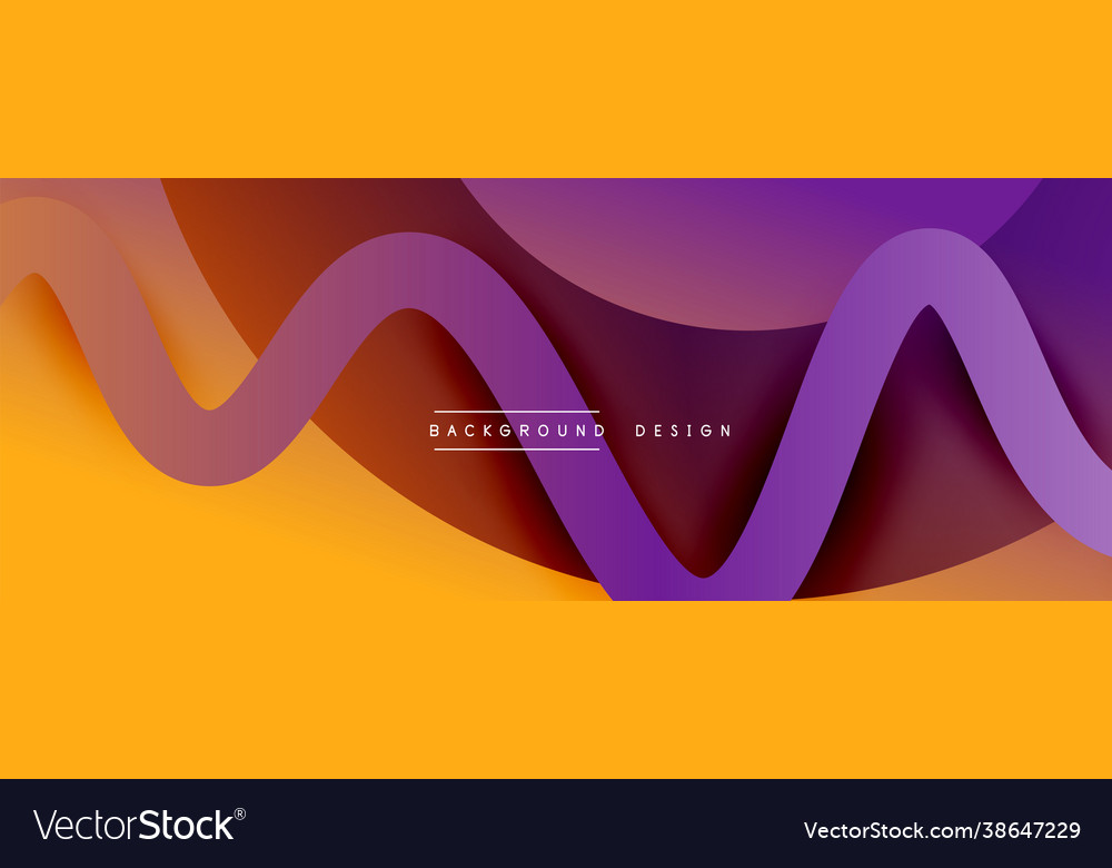 Abstract gradient background with wave line Vector Image Abstract gradient background with wave line