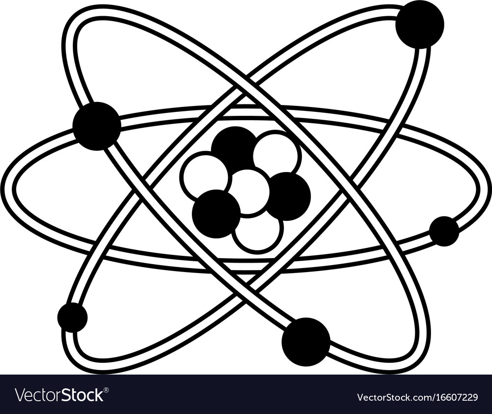 Atom representation icon image