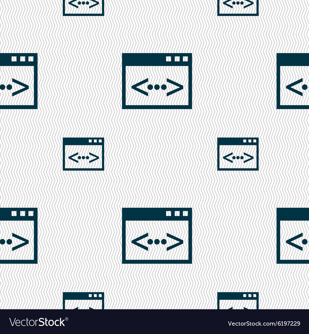 Code Sign Symbol Programmierer Symbol nahtlose Muster