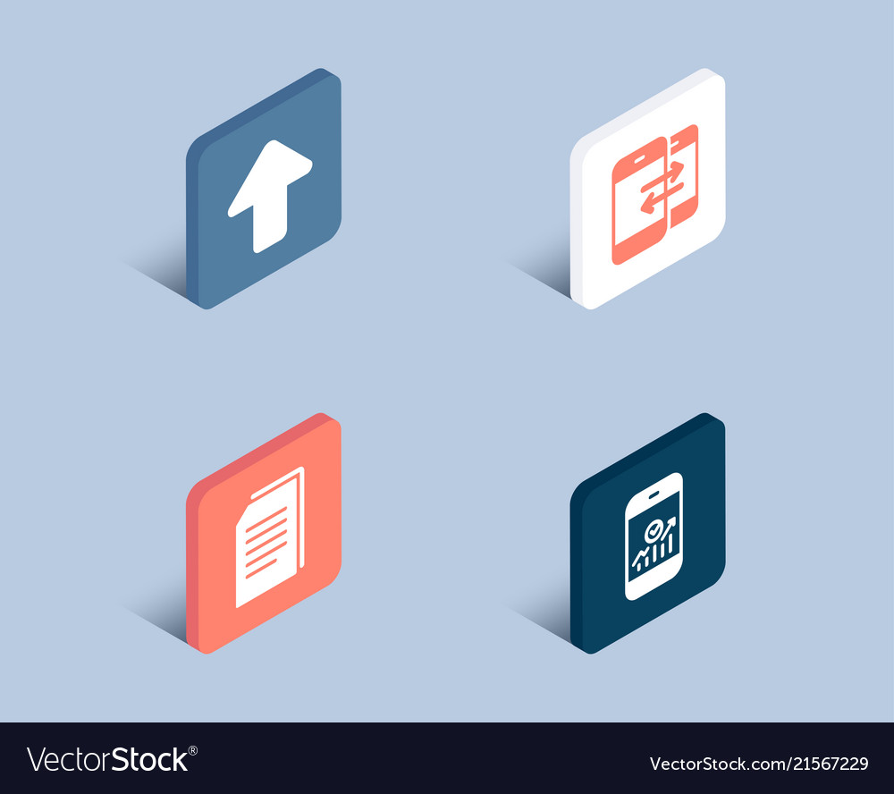 Copy files phone communication and upload icons