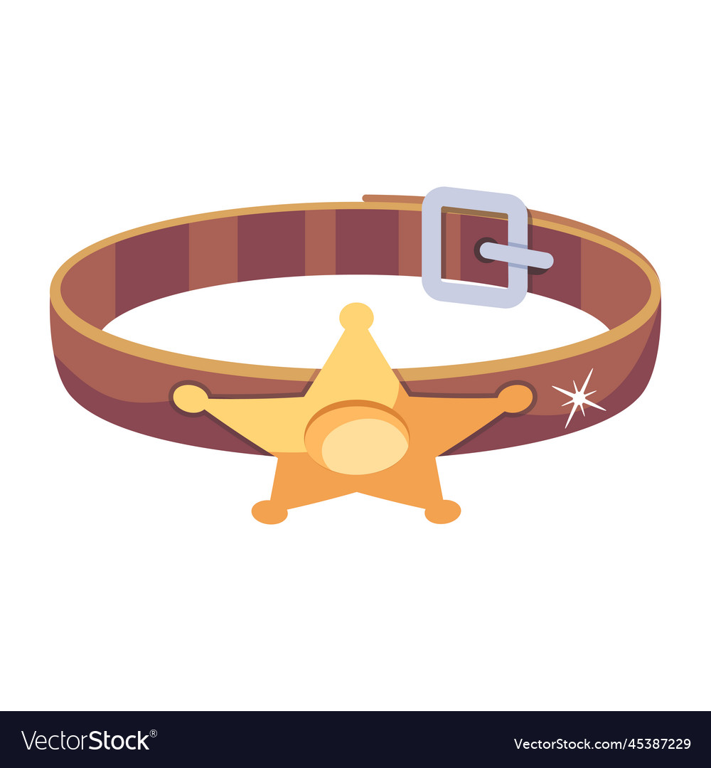 Cowboy belt Royalty Free Vector Image - VectorStock