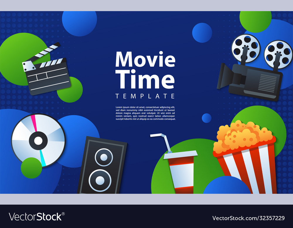 Creative modern background design based movie