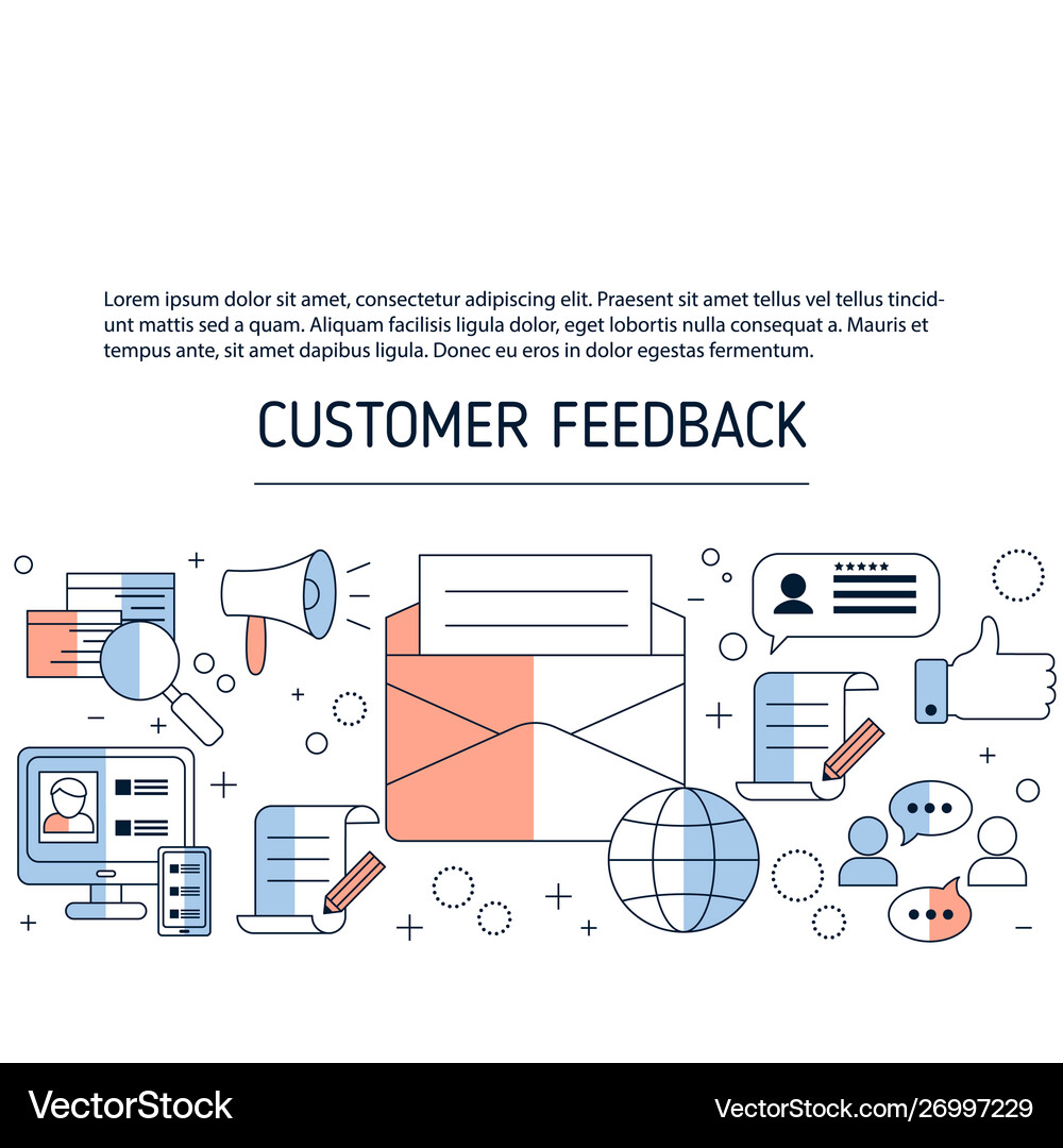 Customer feedback concept customer feedback Vector Image