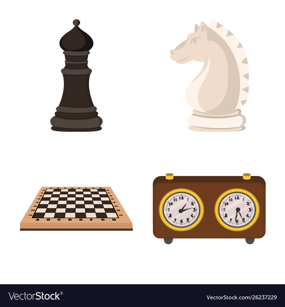 Design chess and game sign set vector image Design chess and game sign set