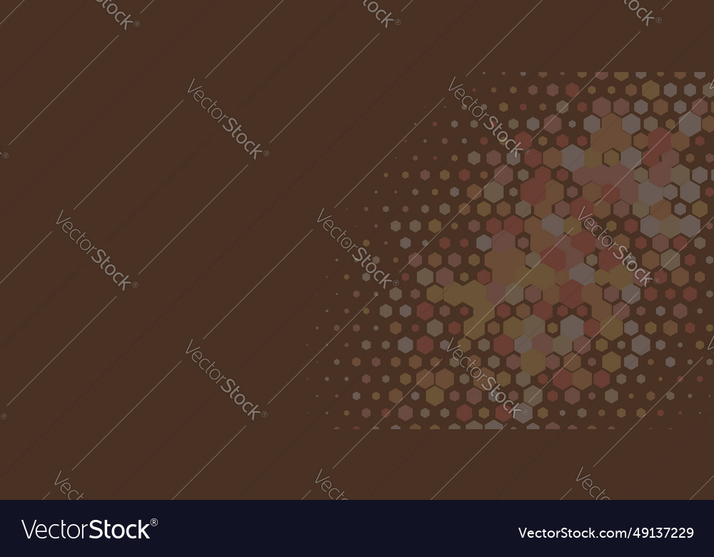 Geometric multi size hexagon with color