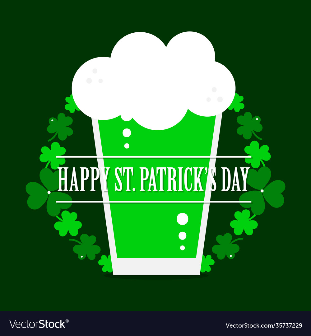 Happy st patricks day greeting card