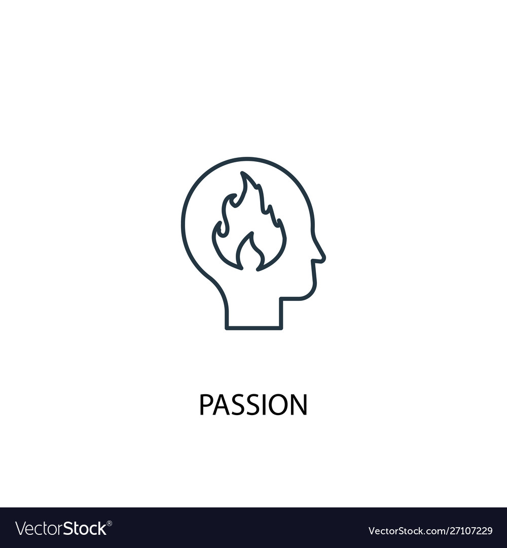 Passion concept line icon simple element