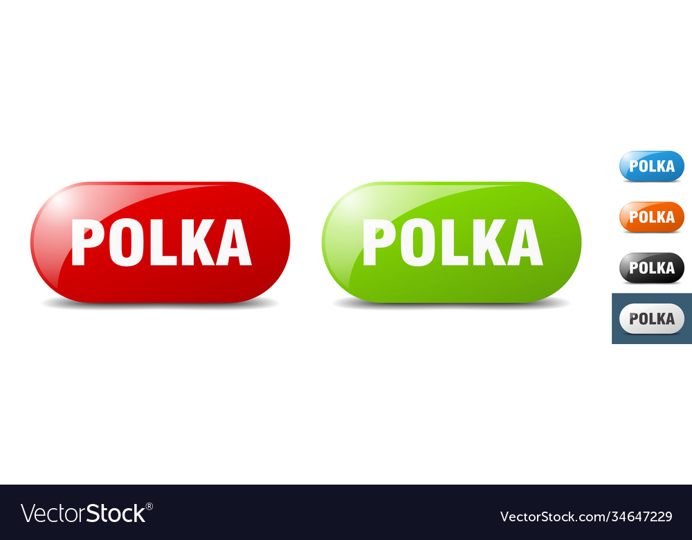 Polka button key sign push set
