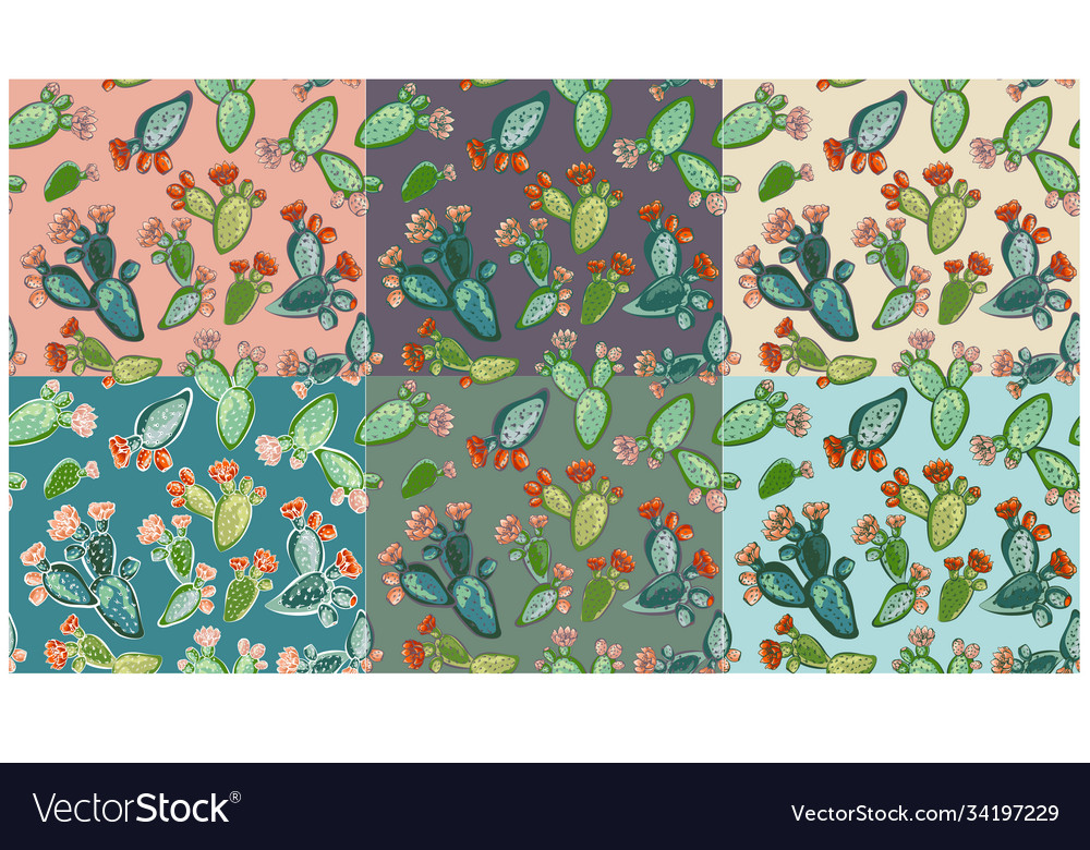 Prickly Pear Cactus Pattern