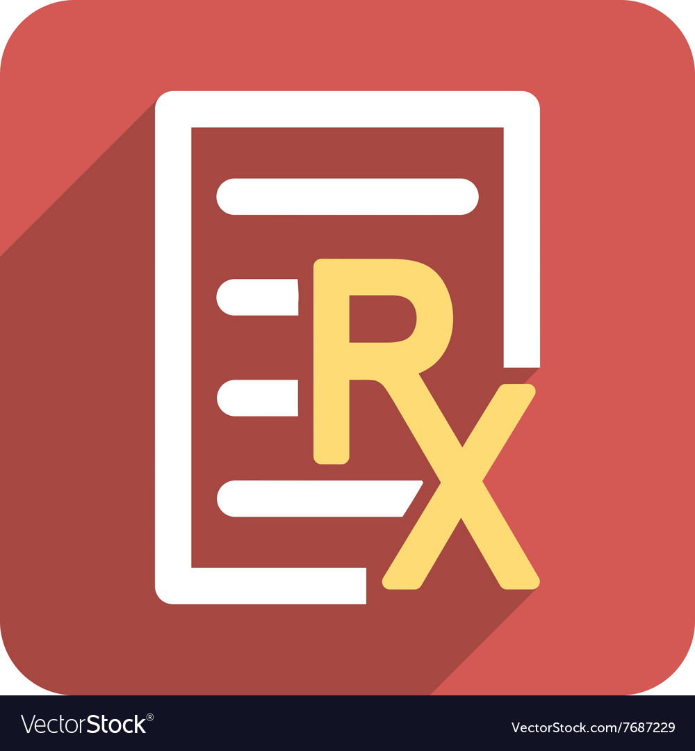 Receipt text flat rounded square icon with long