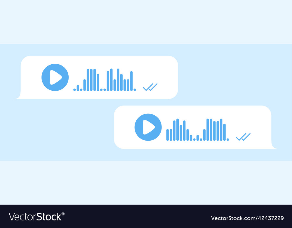 Recording of audio message template dialogue