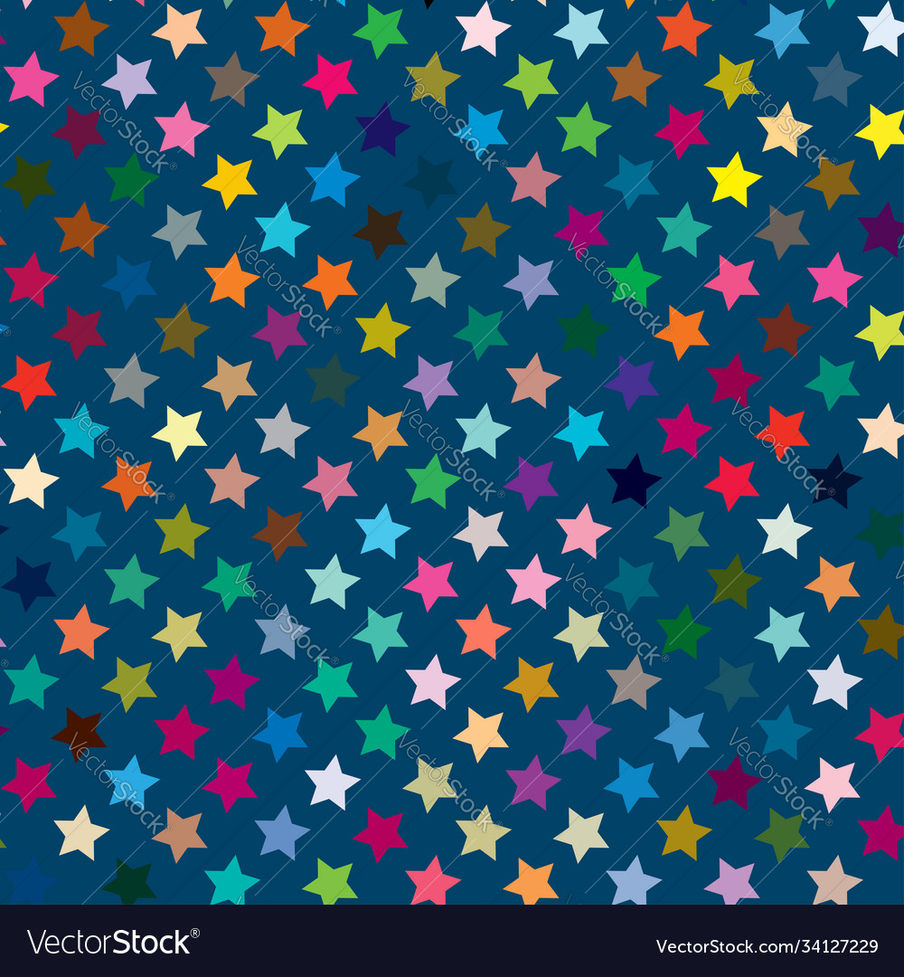 Repeatable star background pattern seamless Vector Image Repeatable star background pattern seamless