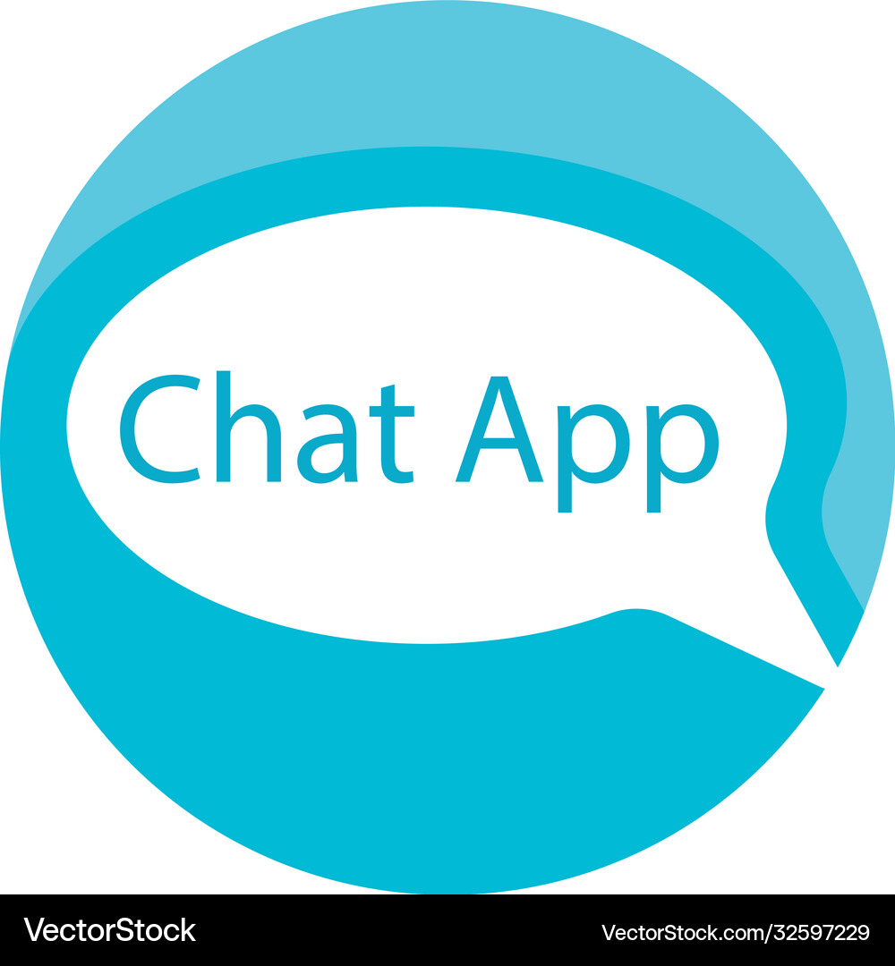 Speech bubble icon logo Royalty Free Vector Image