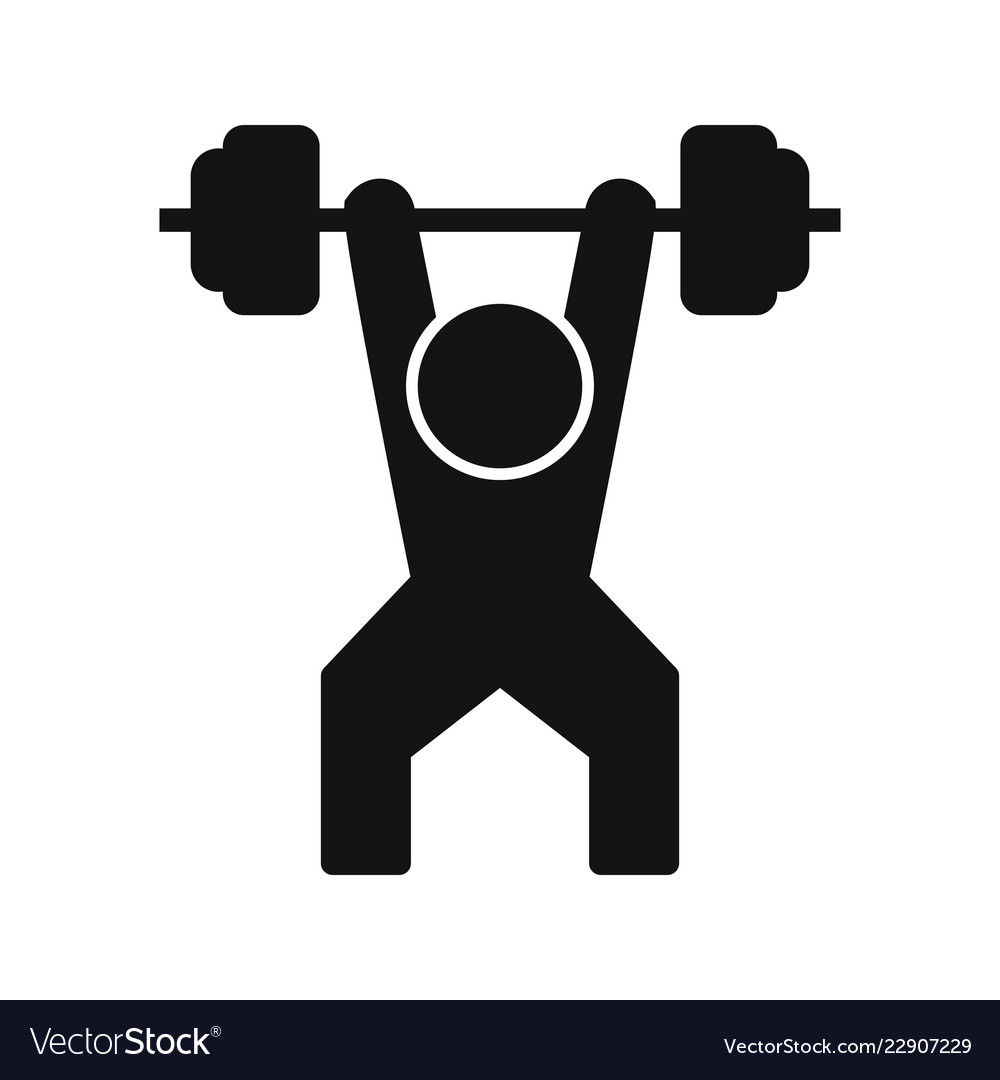 Weightlifting icon Royalty Free Vector Image - VectorStock