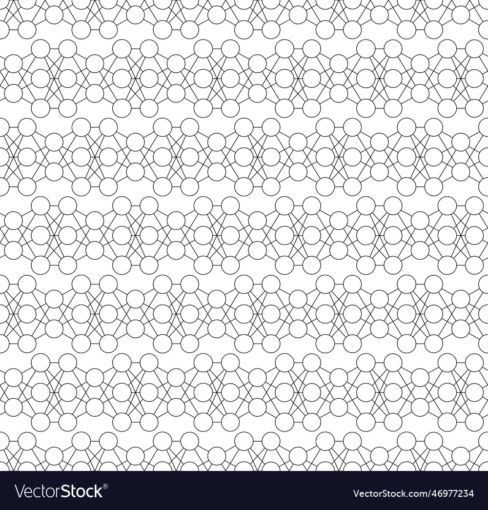 A seamless pattern - structure of neural network