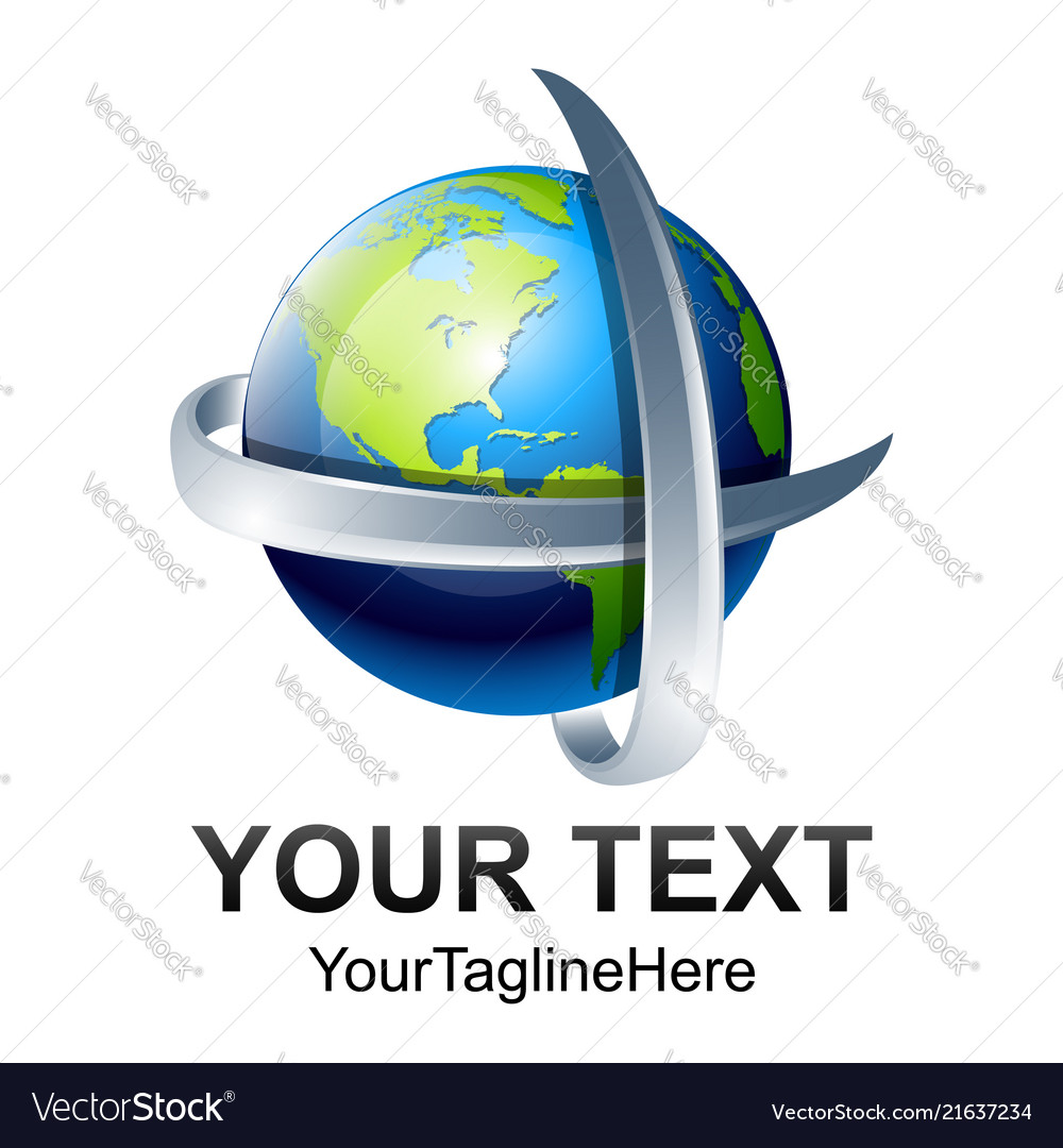 abstract 3d world globe
