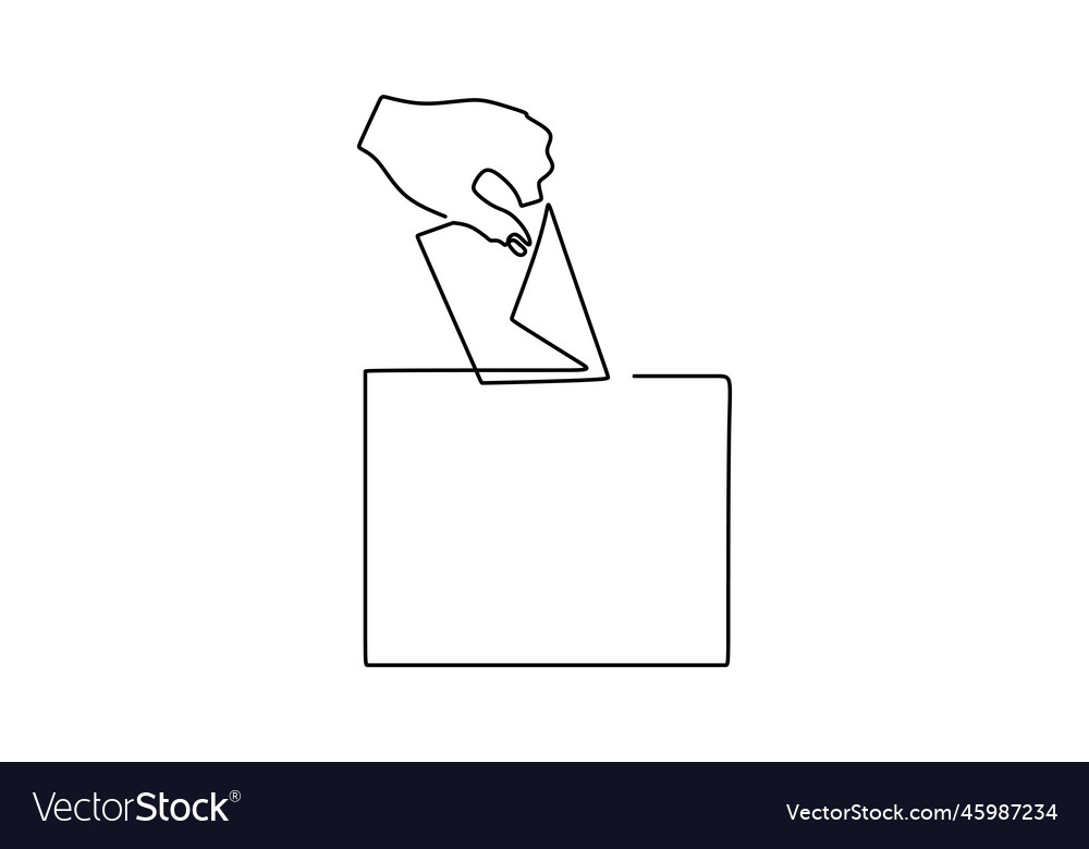 Continuous single line of left hand inserting