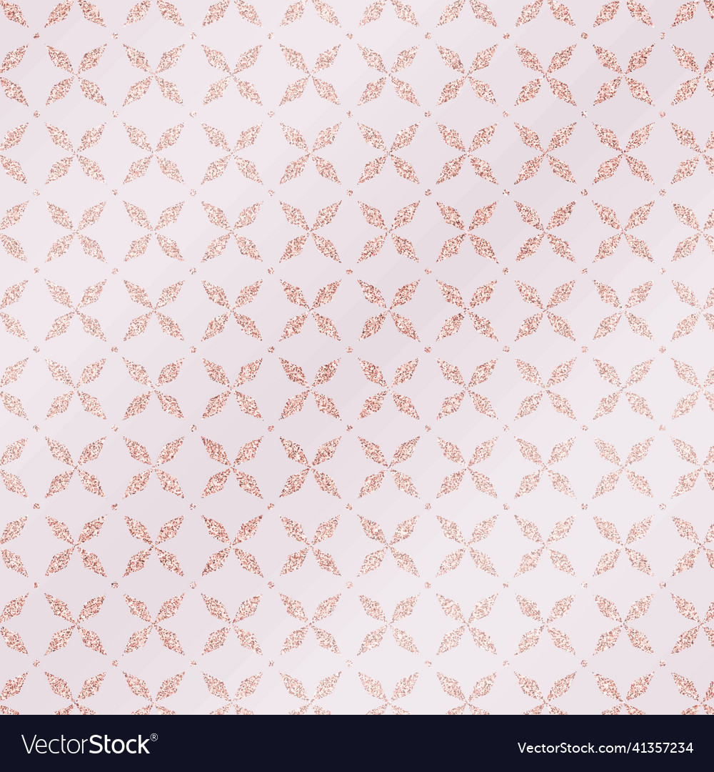 Decorative rose gold pattern background Royalty Free Vector
