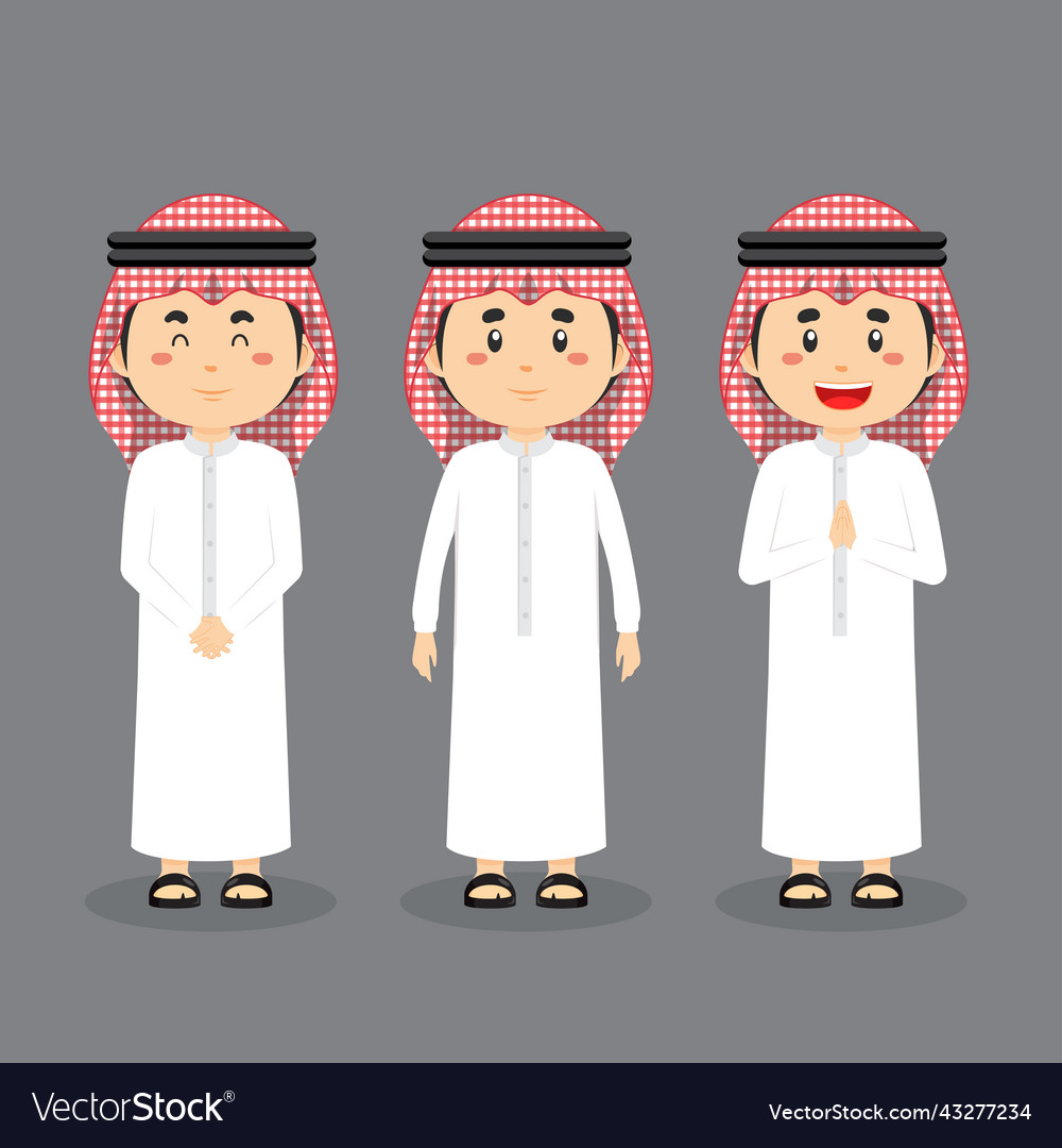 Jordania character with various expression