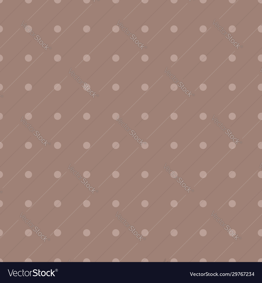 Repeat brown dots pattern print background vector image Repeat brown dots pattern print background
