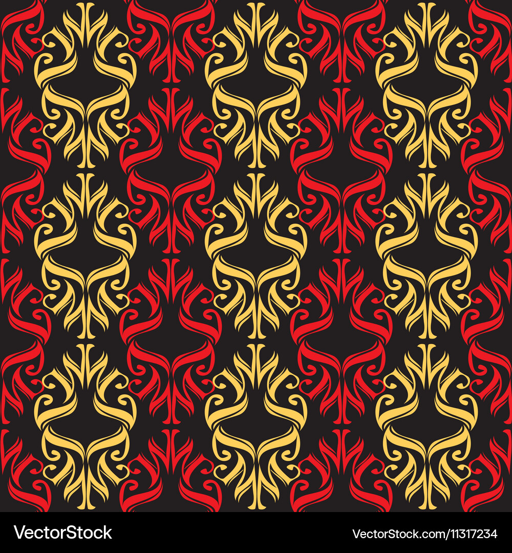 Seamless ornament pattern tile Royalty Free Vector Image