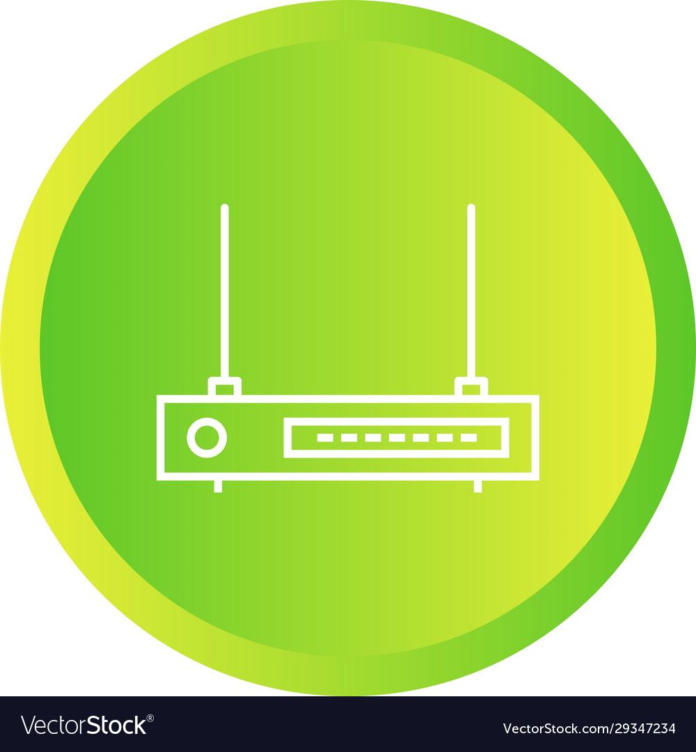 Unique wifi router line icon
