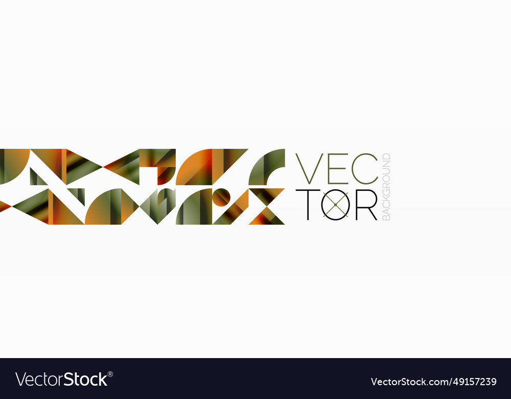 Assorted geometric shapes unite in a minimalistic