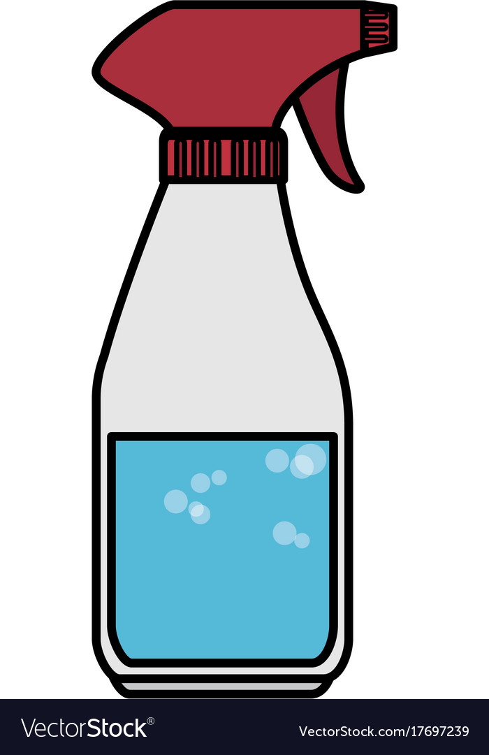 Cleaner splash bottle laundry product Royalty Free Vector