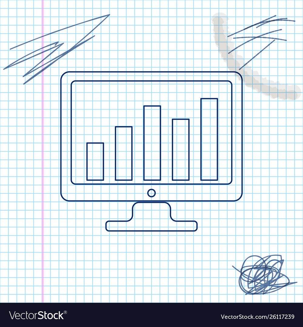 Computer screen with financial charts and graphs