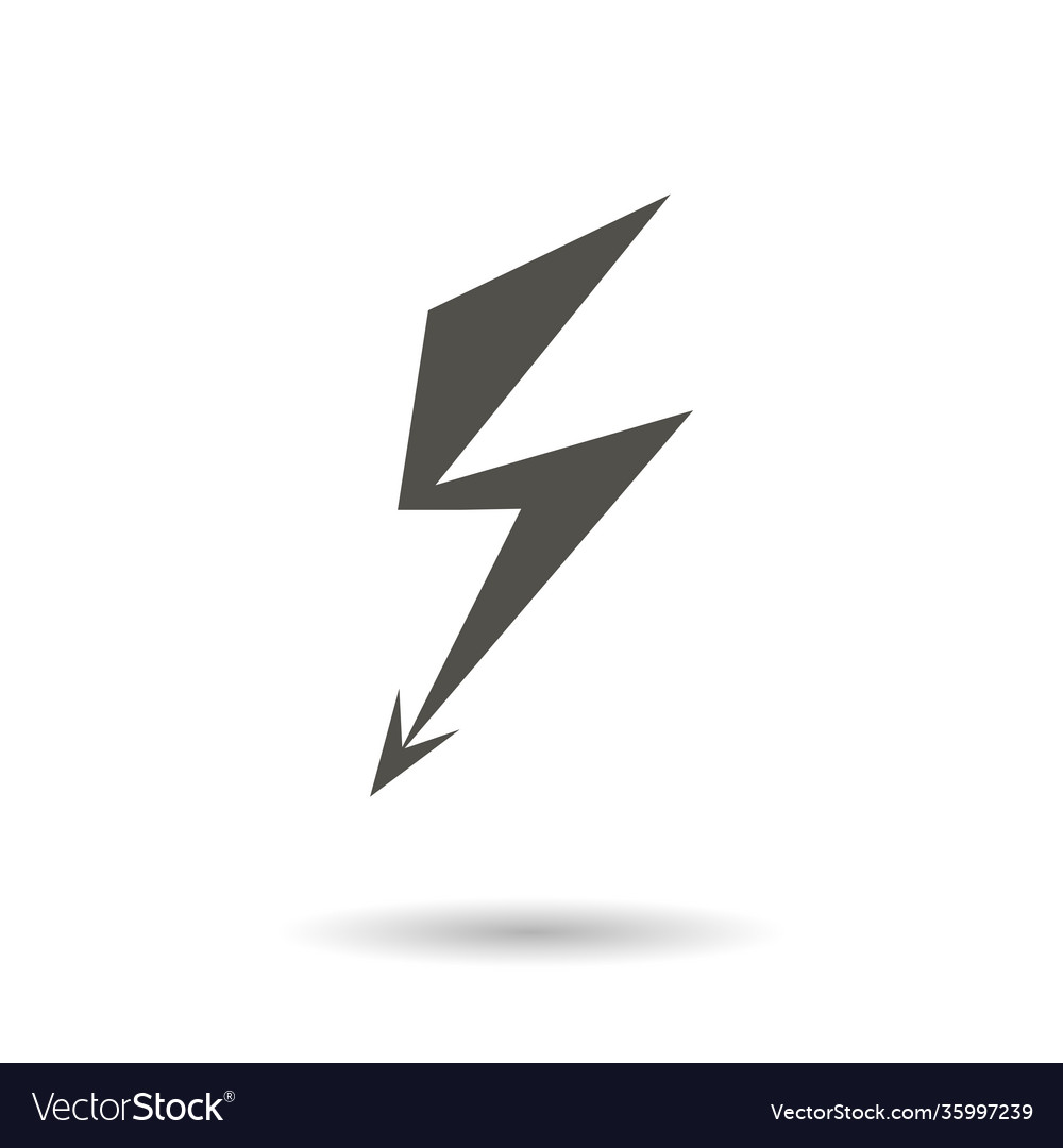 Electricity icon high voltage Royalty Free Vector Image