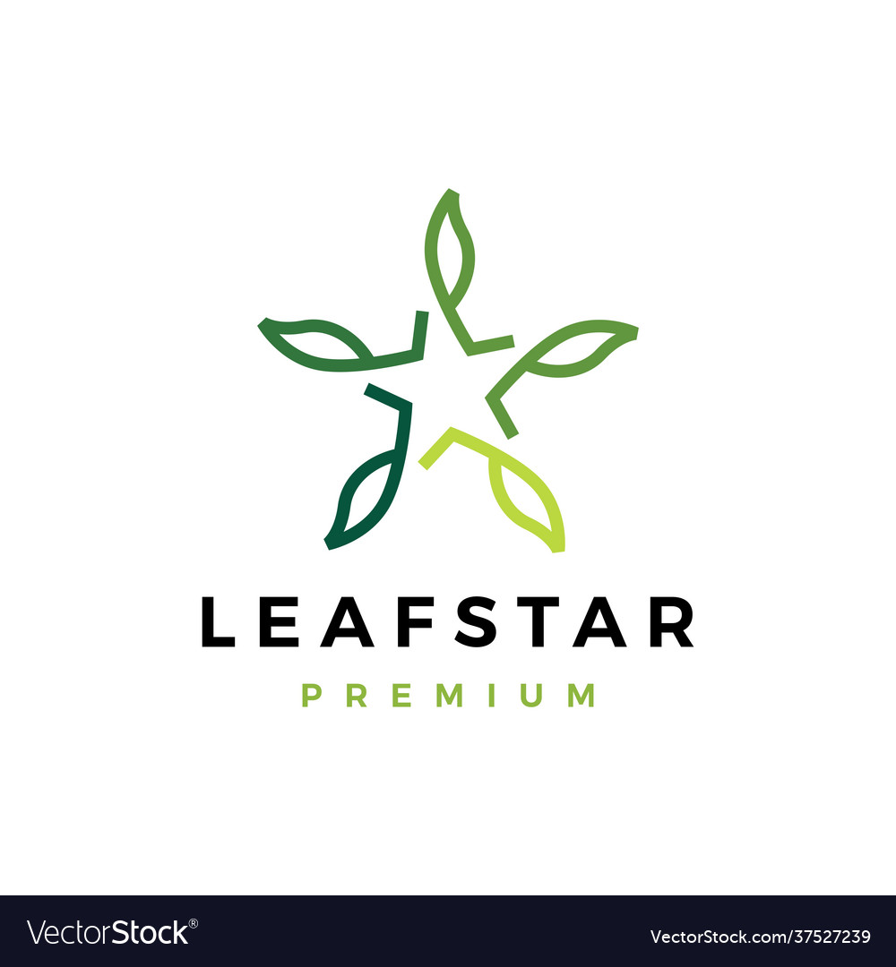 Leaf star logo icon