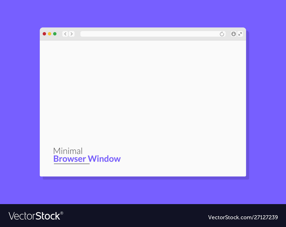 Modern Web Browser Window