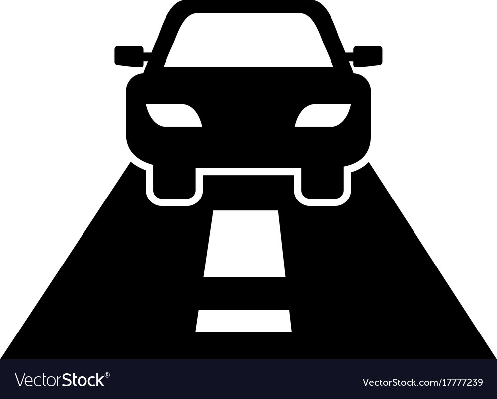 Navigation gps street car transportation Vector Image