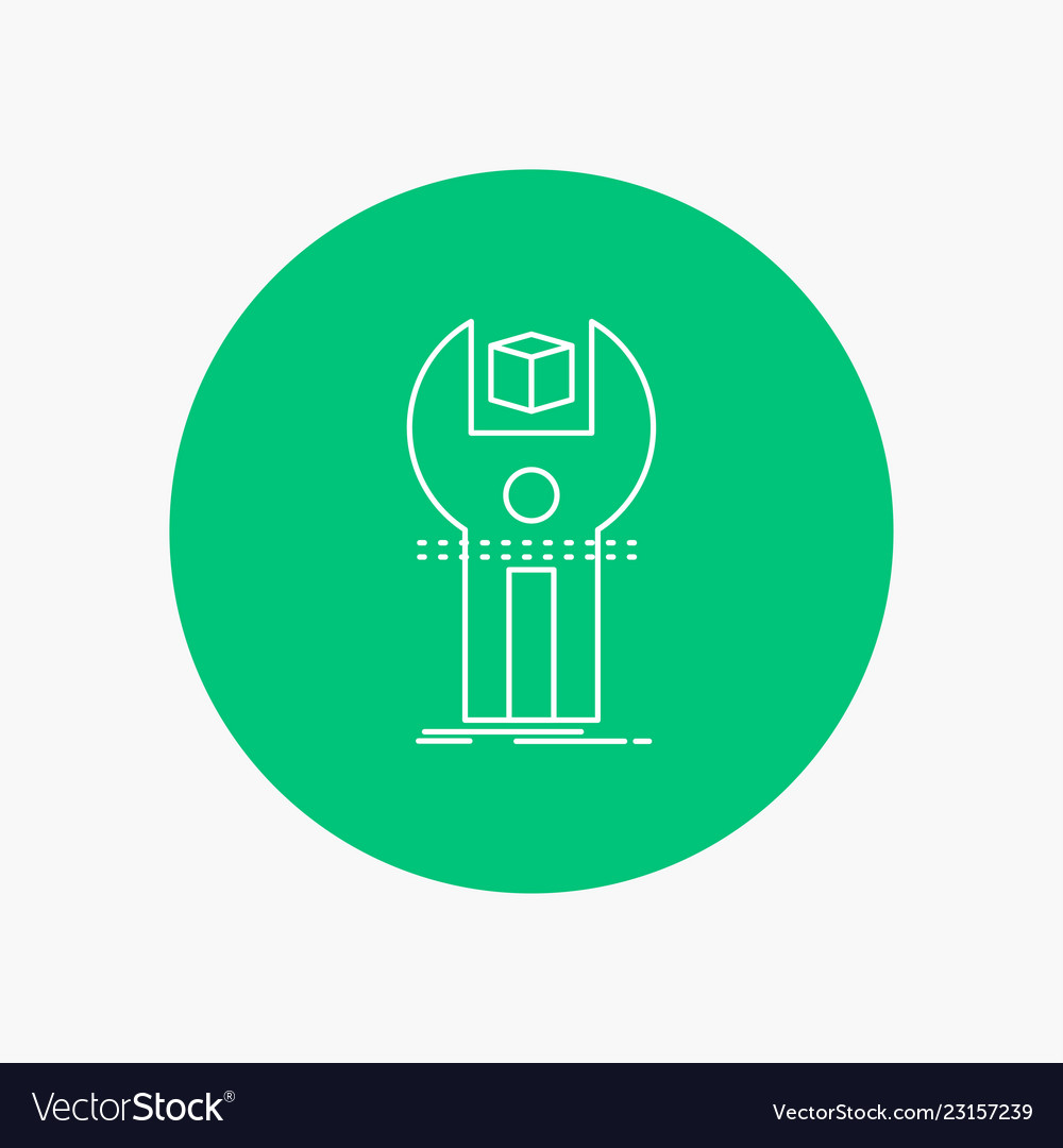 Sdk app development kit programming white line vector image Sdk app development kit programming white line