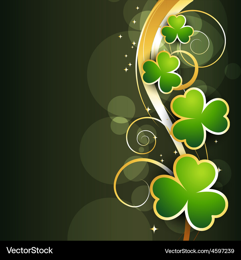 St patricks day background Royalty Free Vector Image